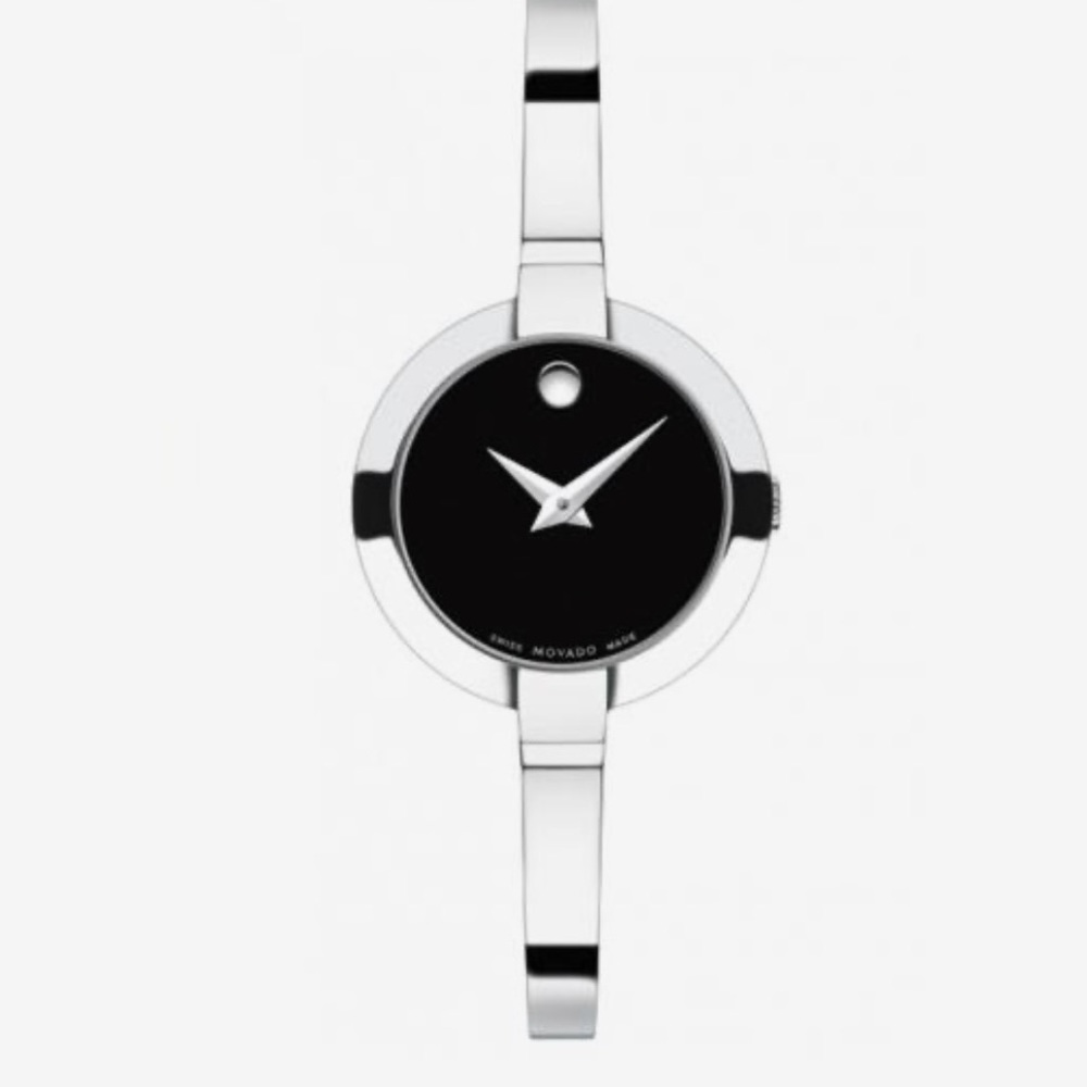 Movado black round dial. New condition. No box!